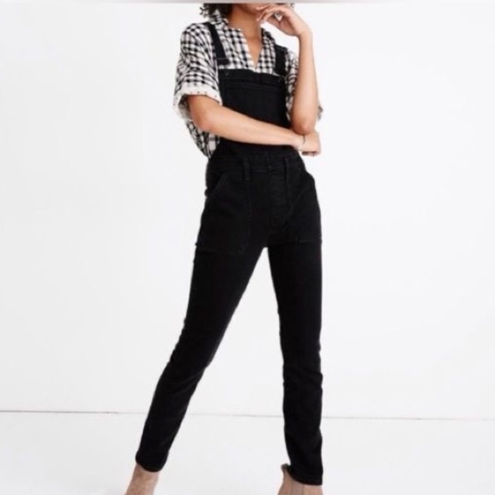 Madewell Skinny Overalls in Lunar Wash